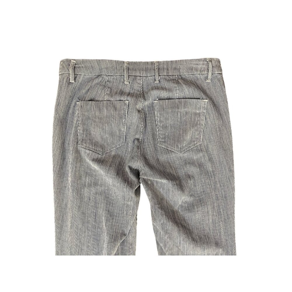 Chicos Platinum Denim Pants Womens 0 Regular Used Striped - Picture 6 of 14